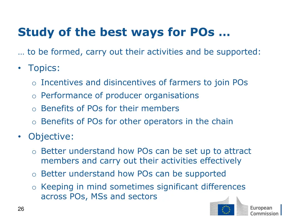 study of the best ways for pos