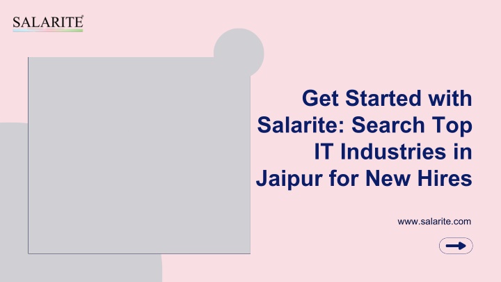 get started with salarite search