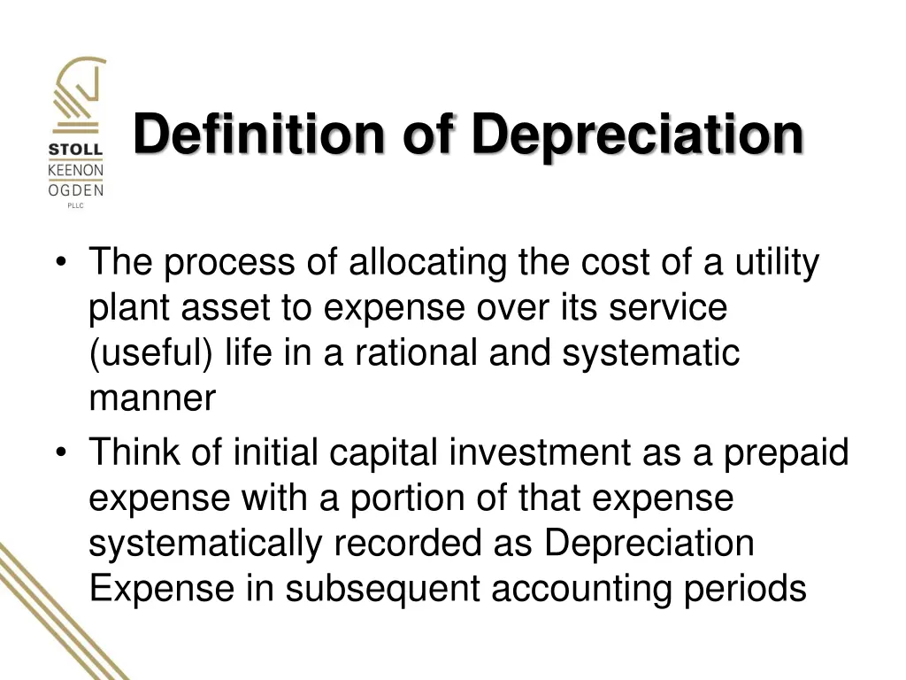 definition of depreciation