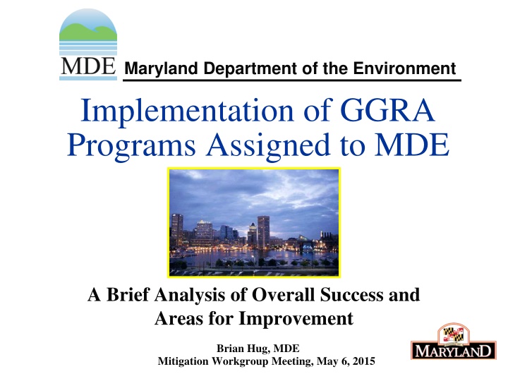 maryland department of the environment
