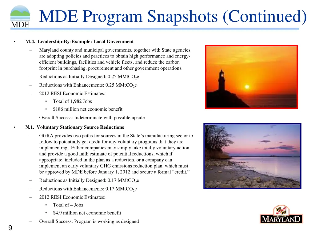 mde program snapshots continued 4