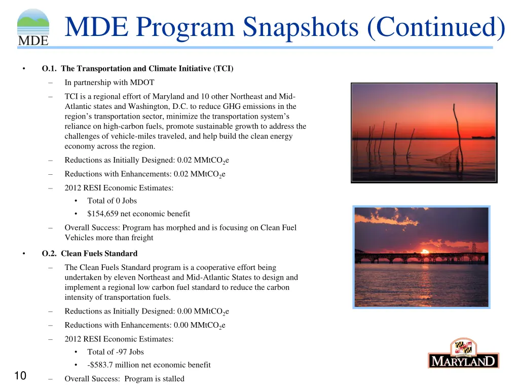 mde program snapshots continued 5