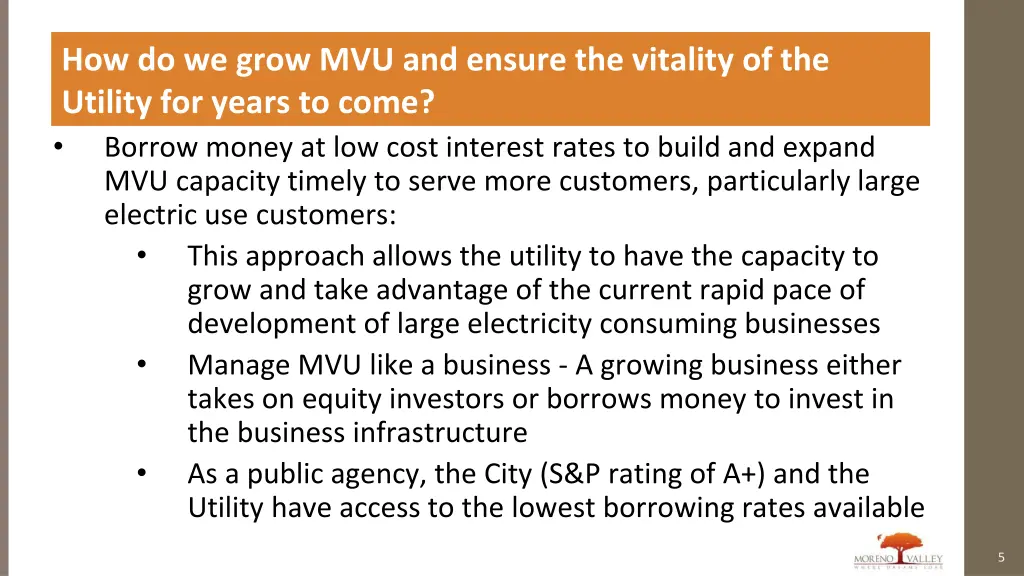 how do we grow mvu and ensure the vitality