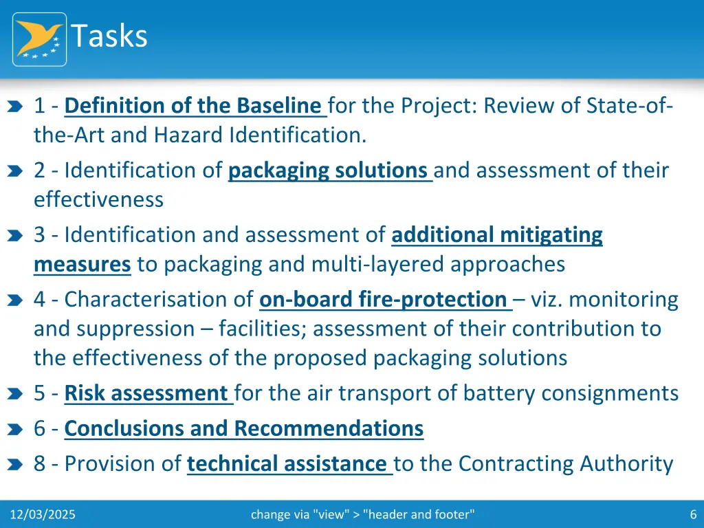 tasks