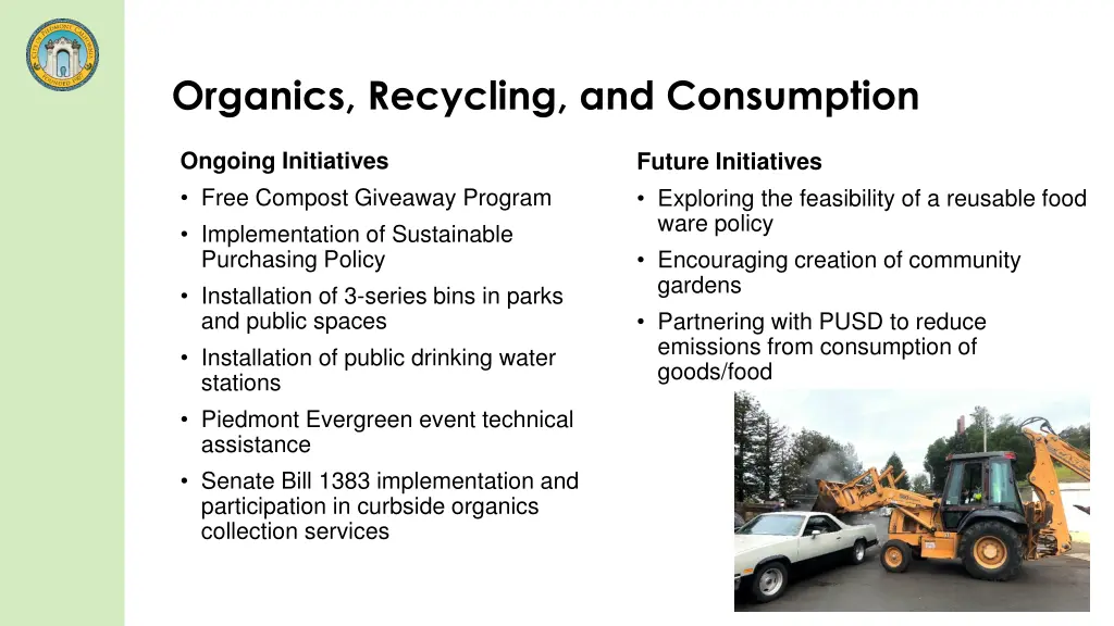 organics recycling and consumption