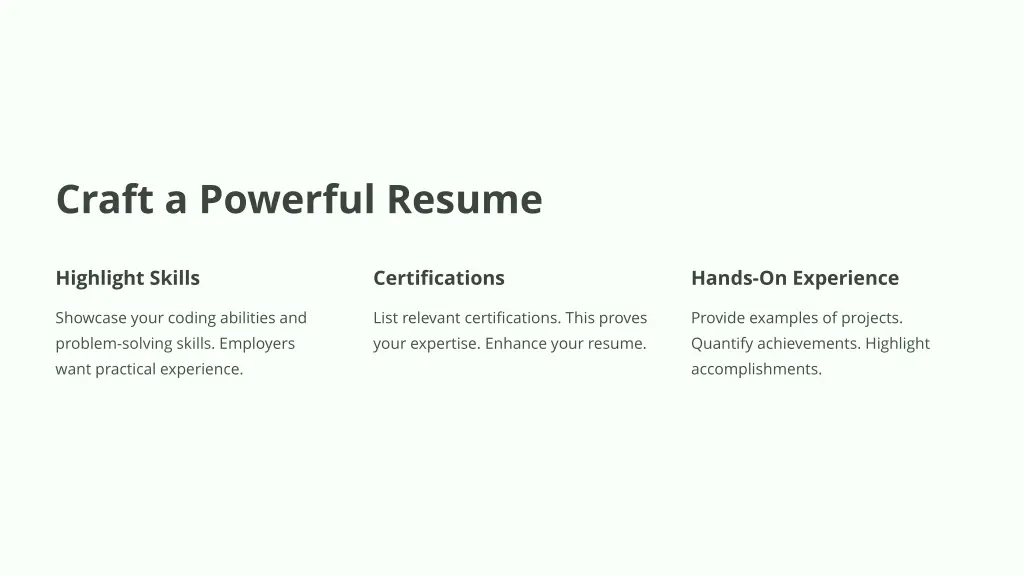 craft a powerful resume