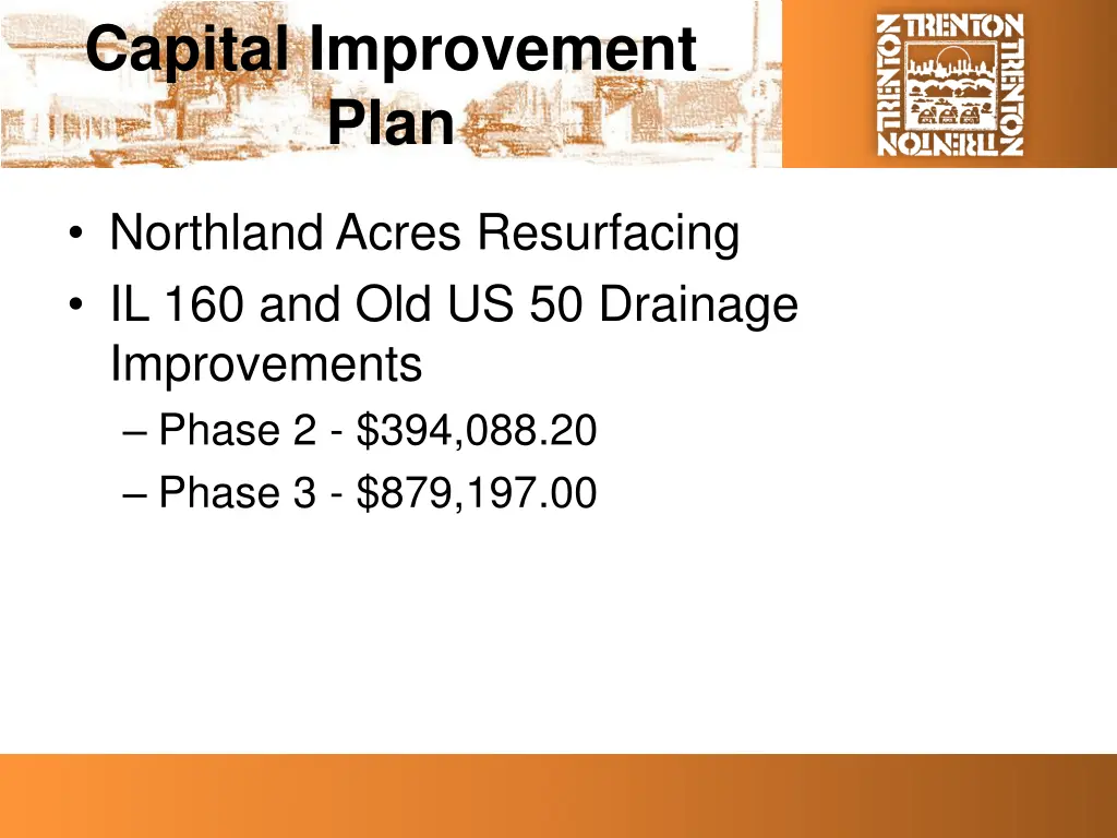 capital improvement plan