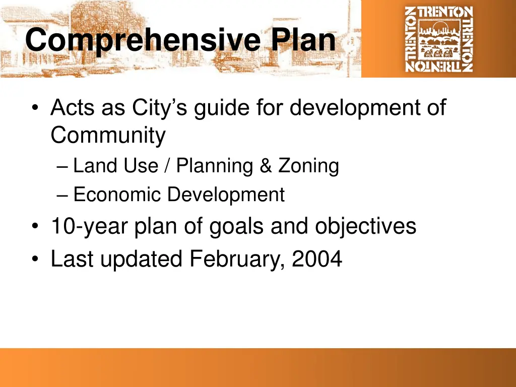 comprehensive plan