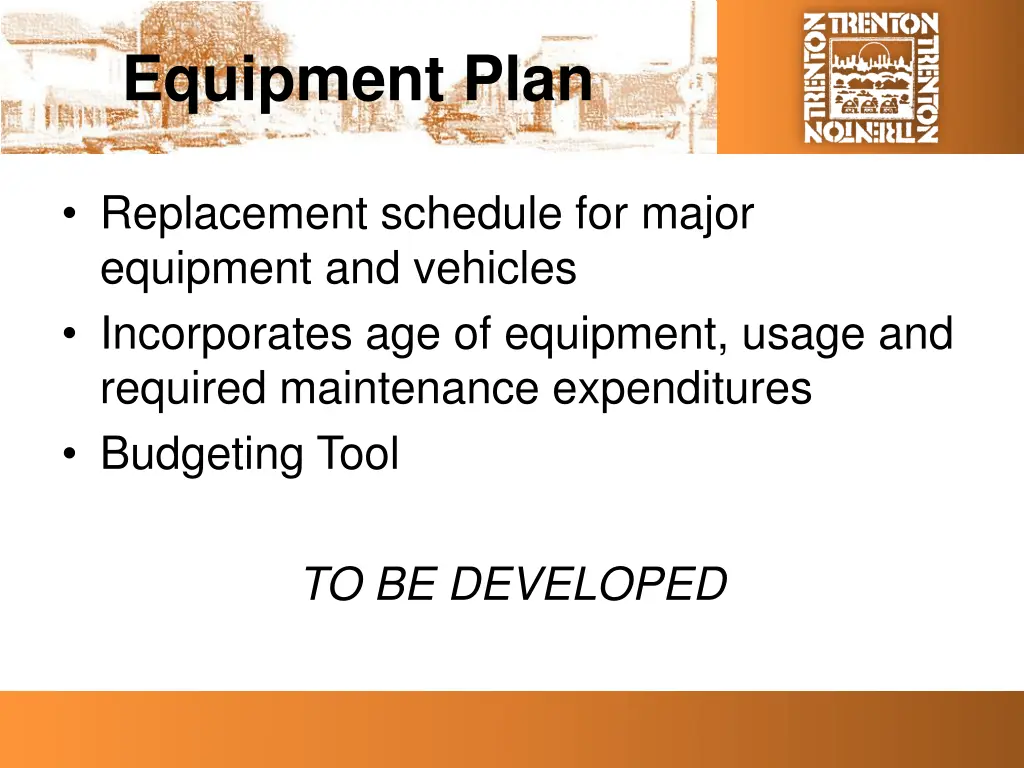 equipment plan