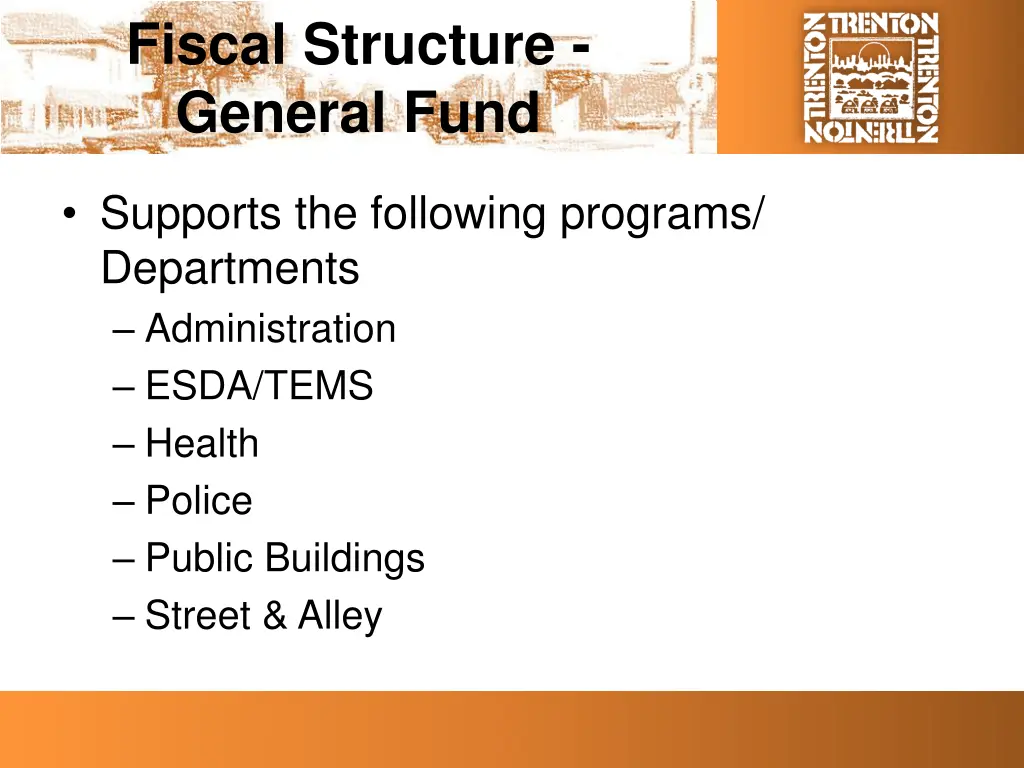 fiscal structure general fund 1
