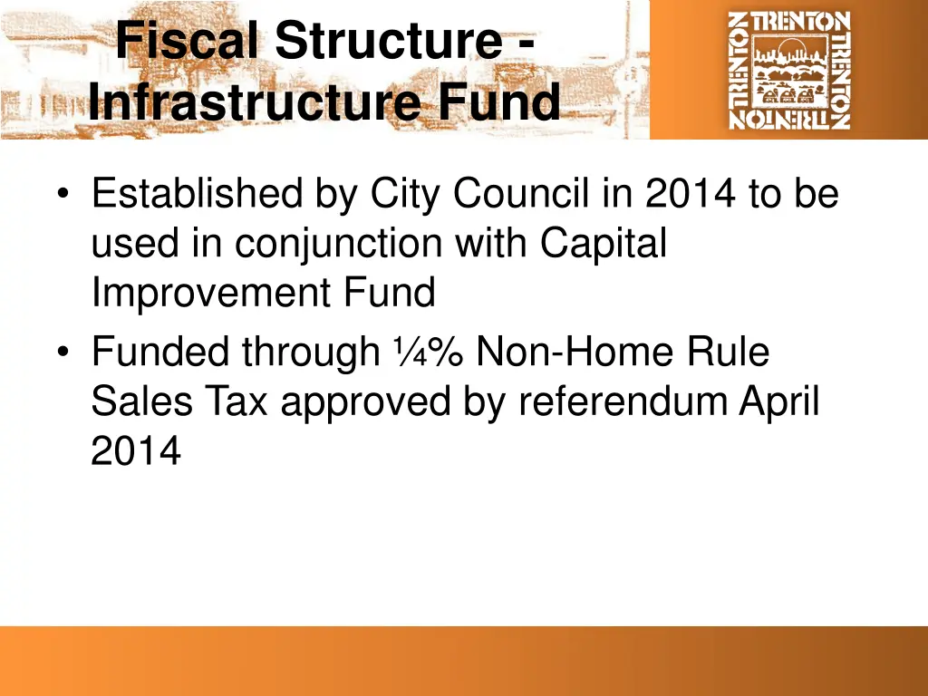 fiscal structure infrastructure fund