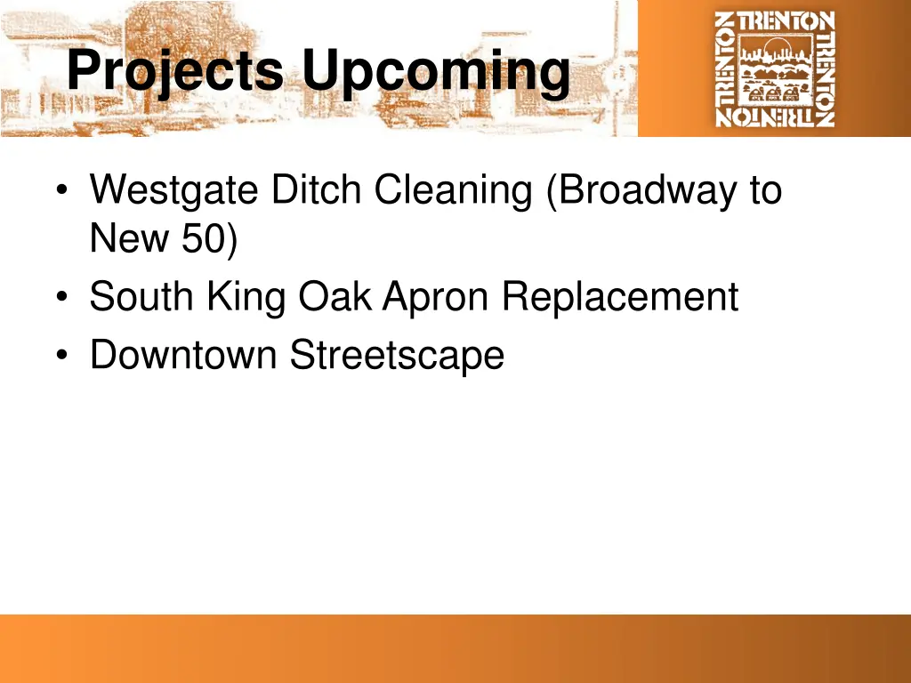 projects upcoming
