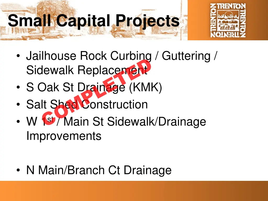 small capital projects