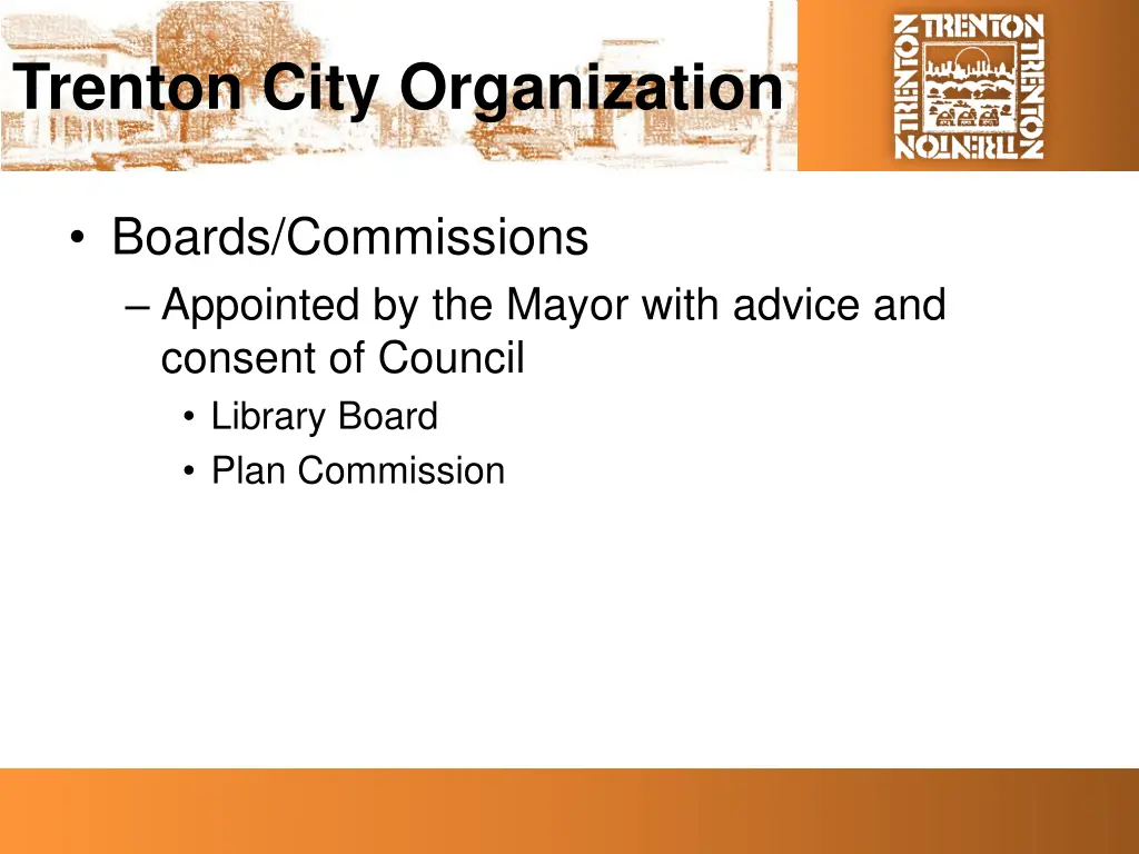 trenton city organization 1