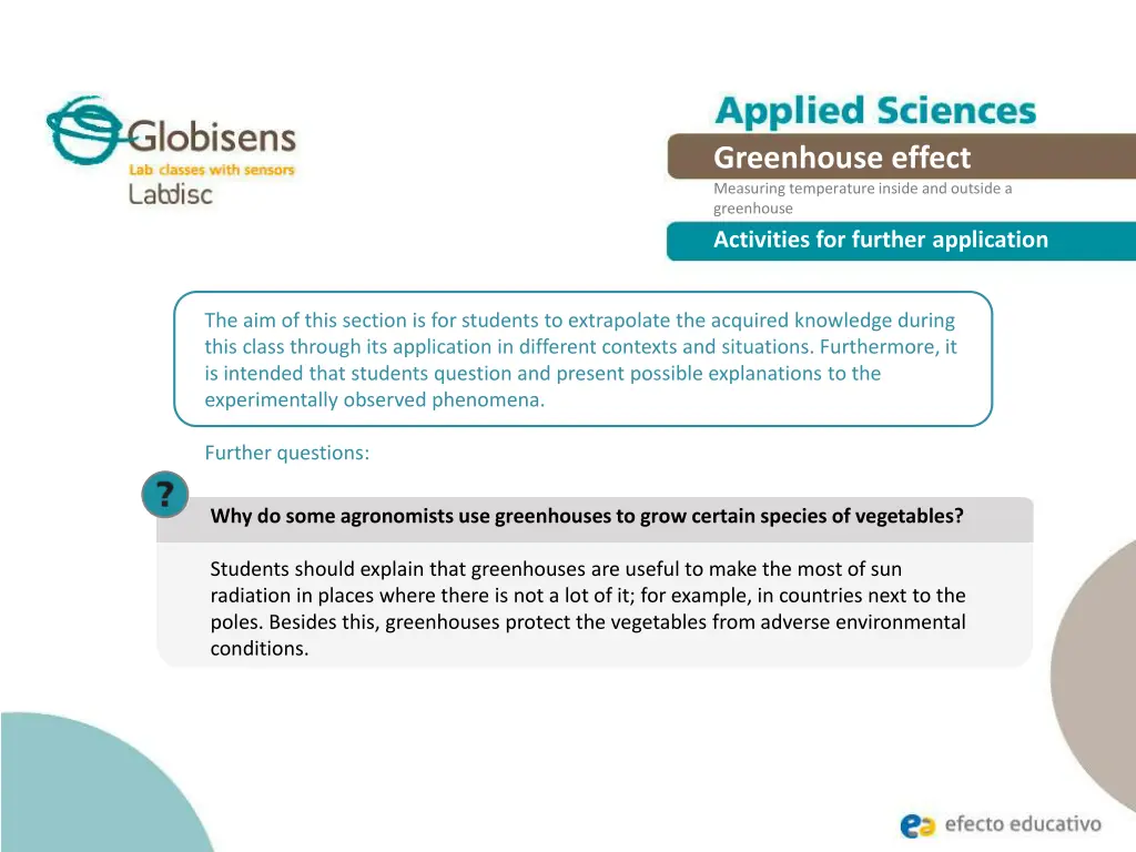 greenhouse effect measuring temperature inside 20