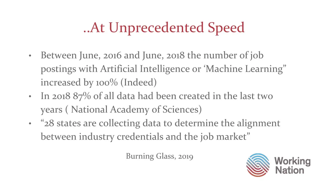at unprecedented speed