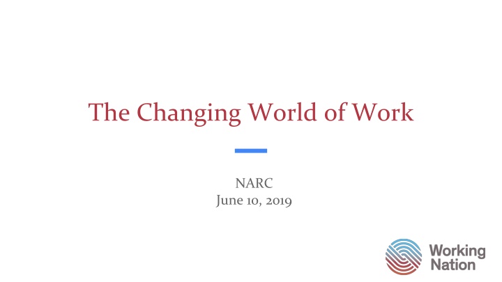 the changing world of work