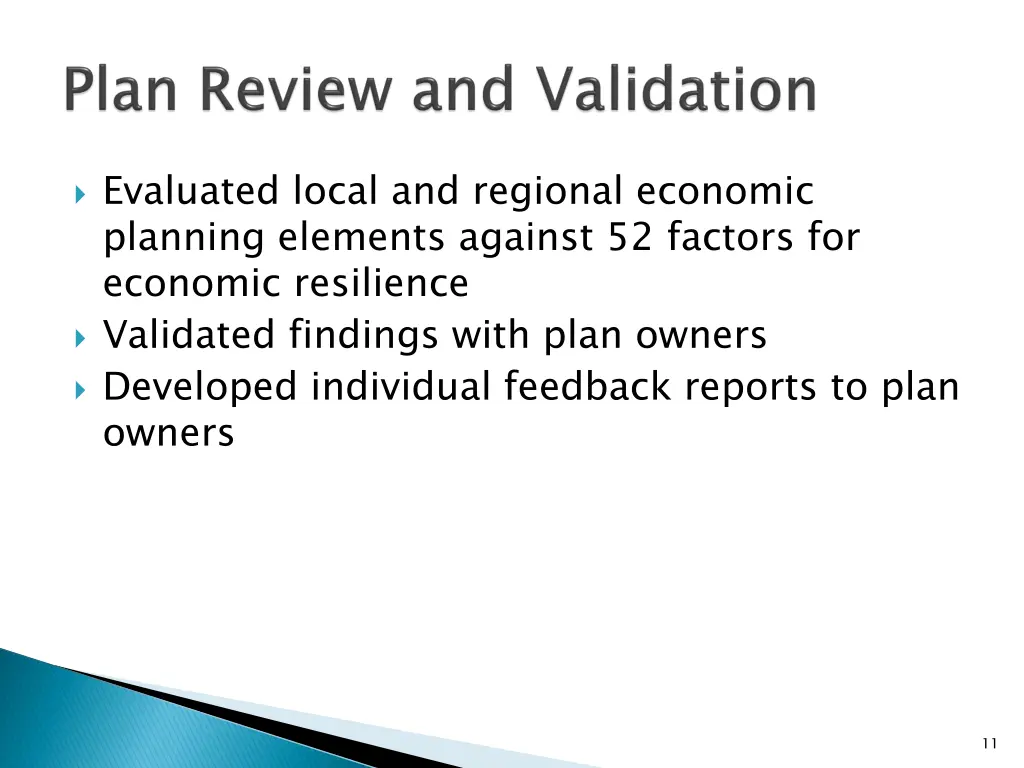 evaluated local and regional economic planning