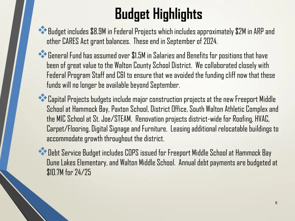 budget highlights 1