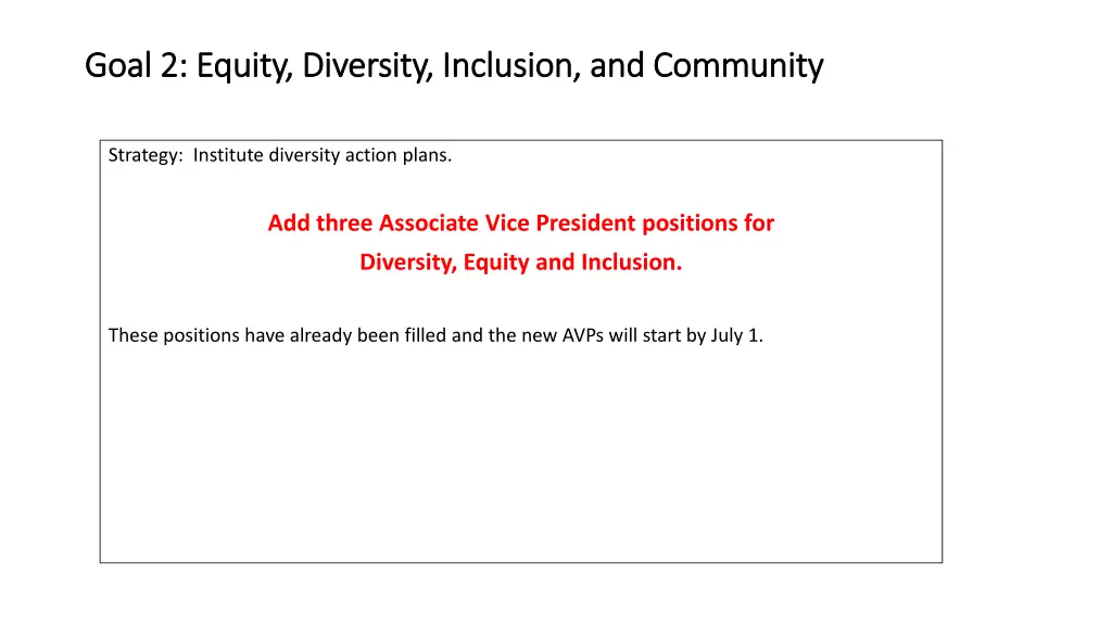 goal 2 equity diversity inclusion and community