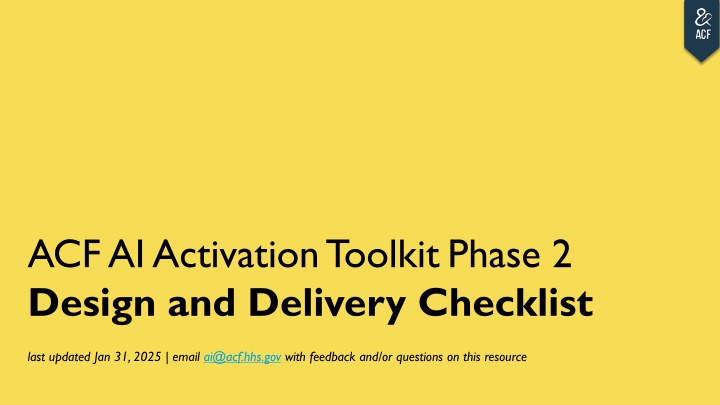 acf ai activation toolkit phase 2 design