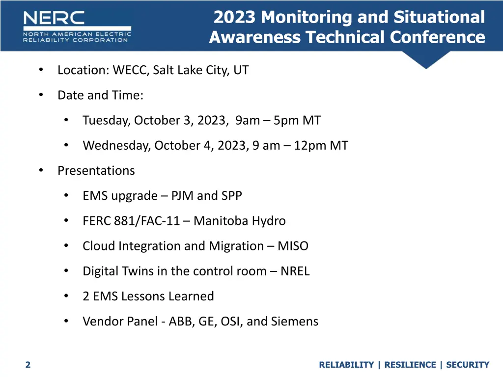2023 monitoring and situational awareness