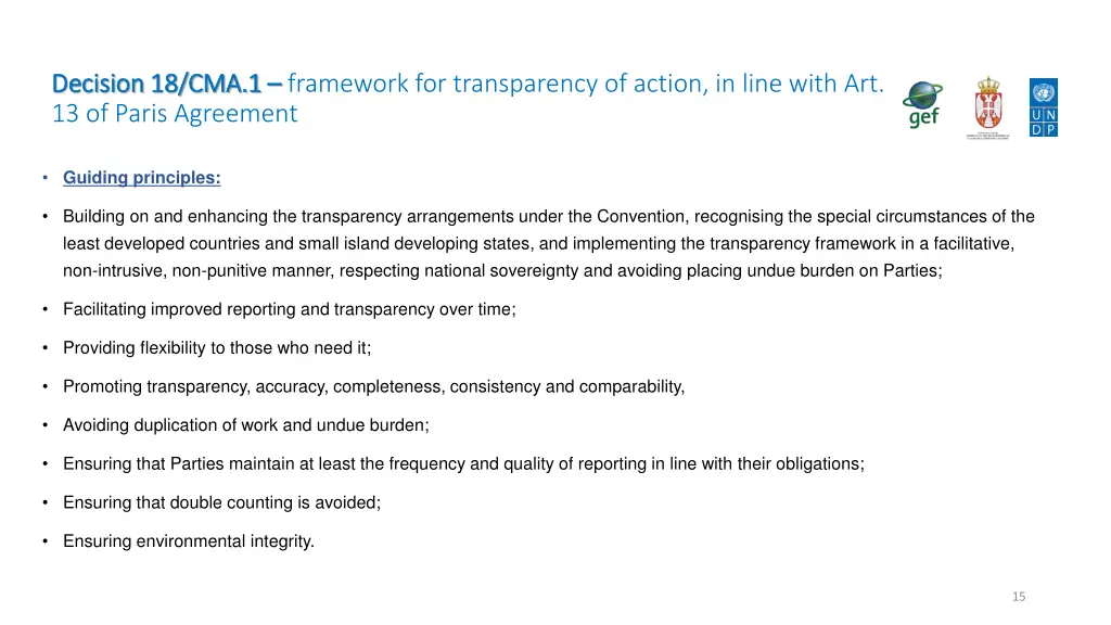 decision 18 cma 1 decision 18 cma 1 framework