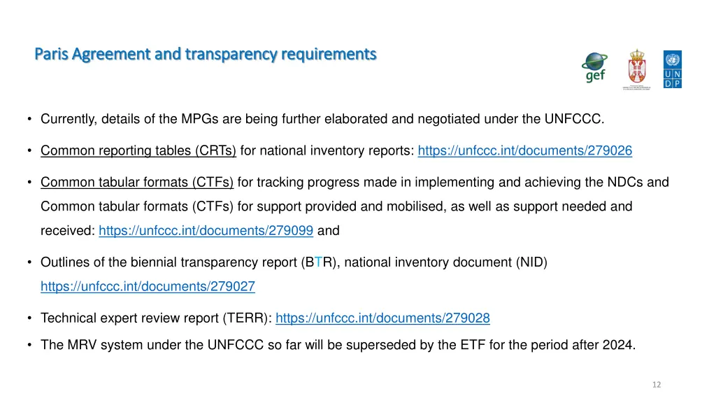 paris agreement and transparency requirements 7