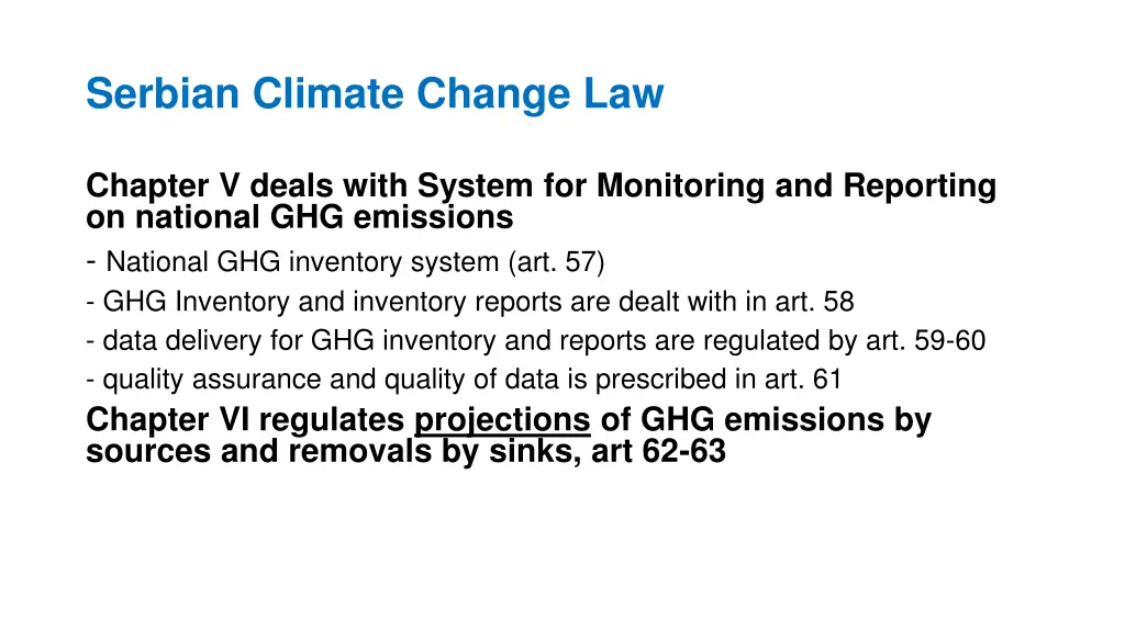 serbian climate change law 1