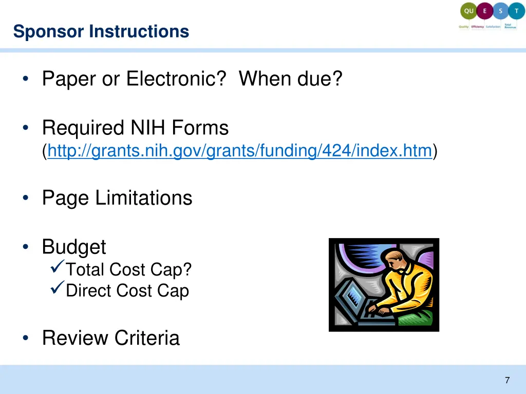sponsor instructions