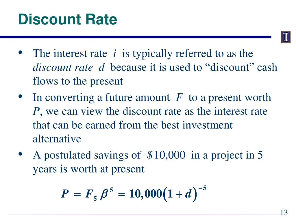 discount rate