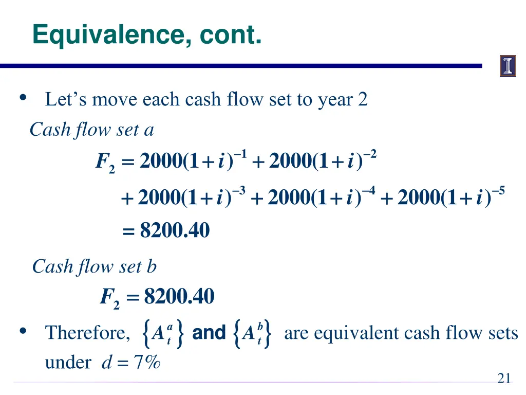 equivalence cont