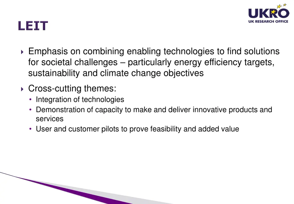 emphasis on combining enabling technologies