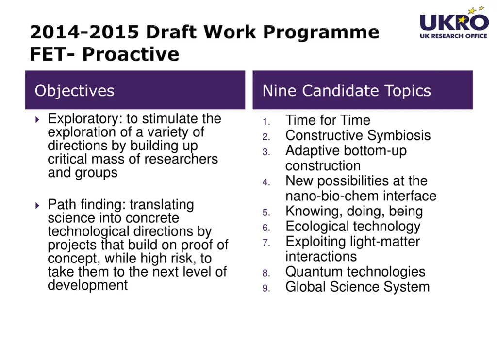 objectives