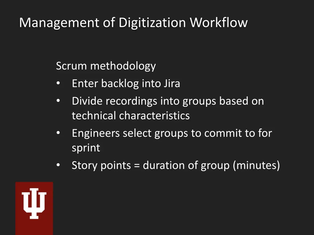 management of digitization workflow 3