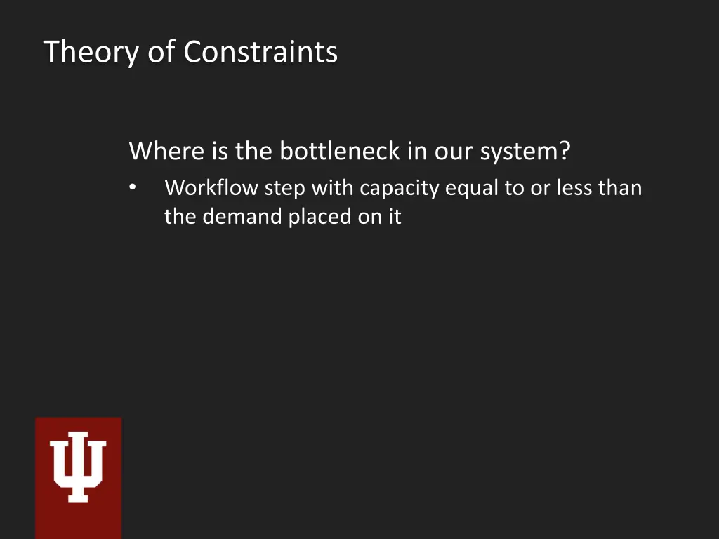 theory of constraints 5