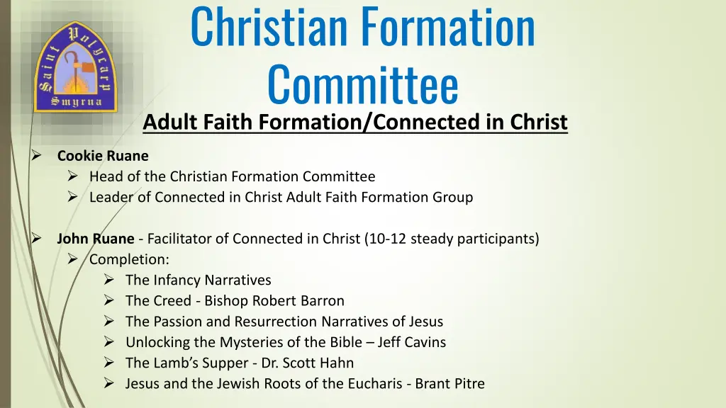 christian formation committee 3