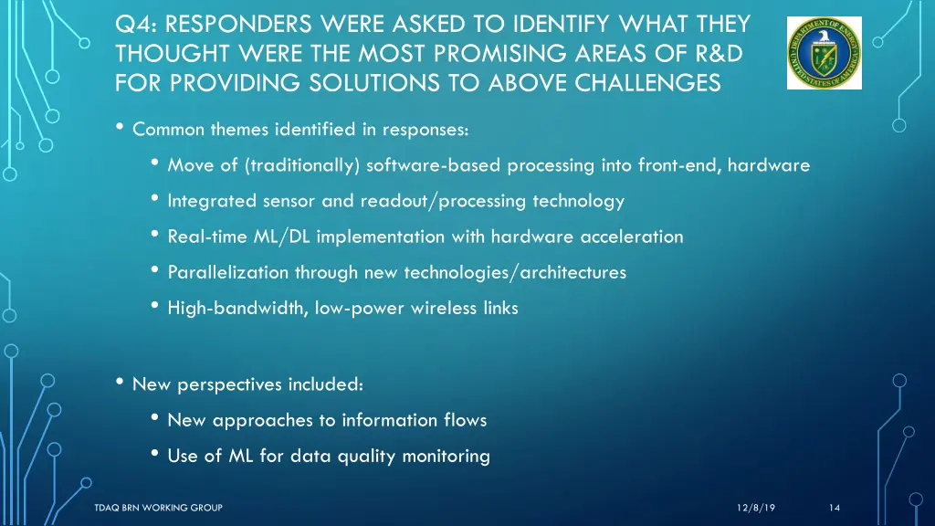 q4 responders were asked to identify what they