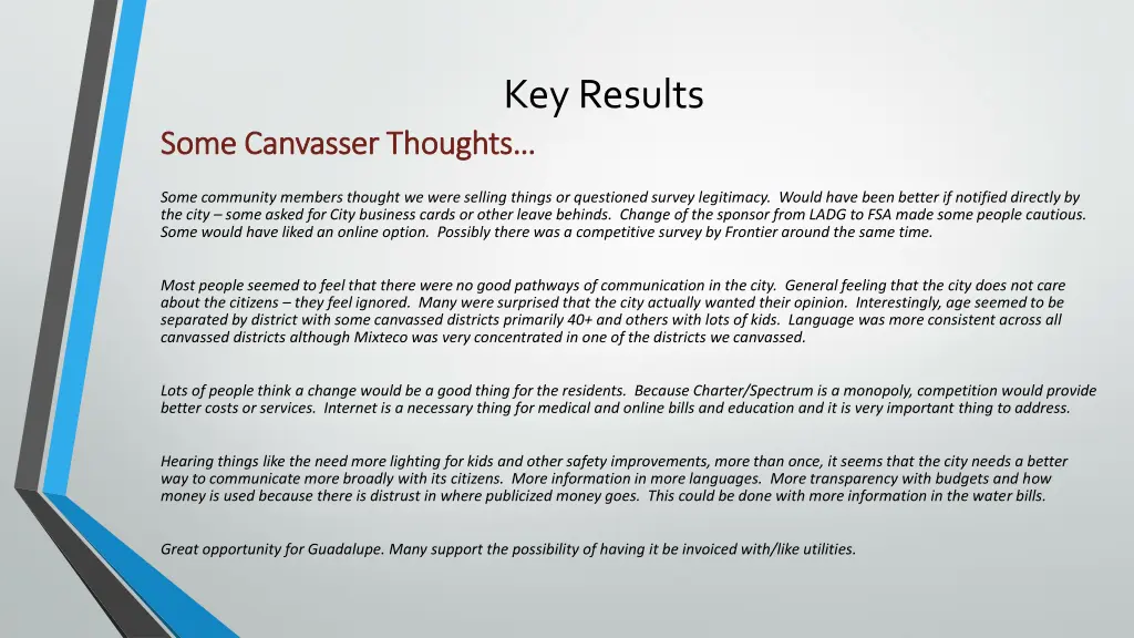 key results 10