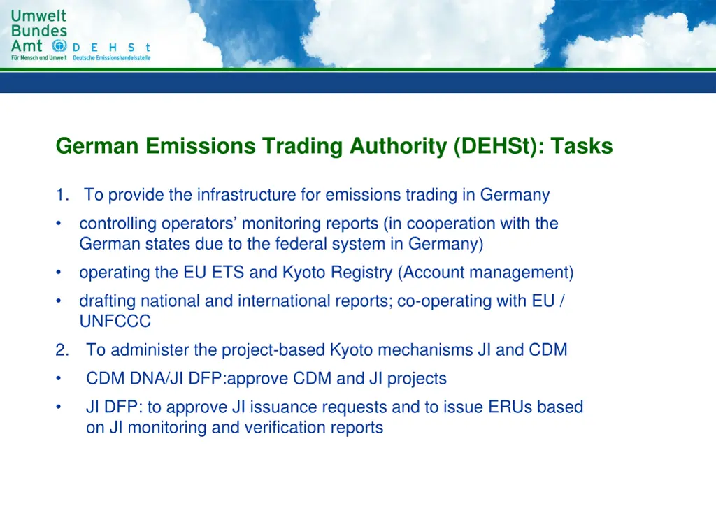 german emissions trading authority dehst tasks