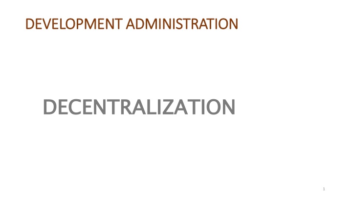 development administration development