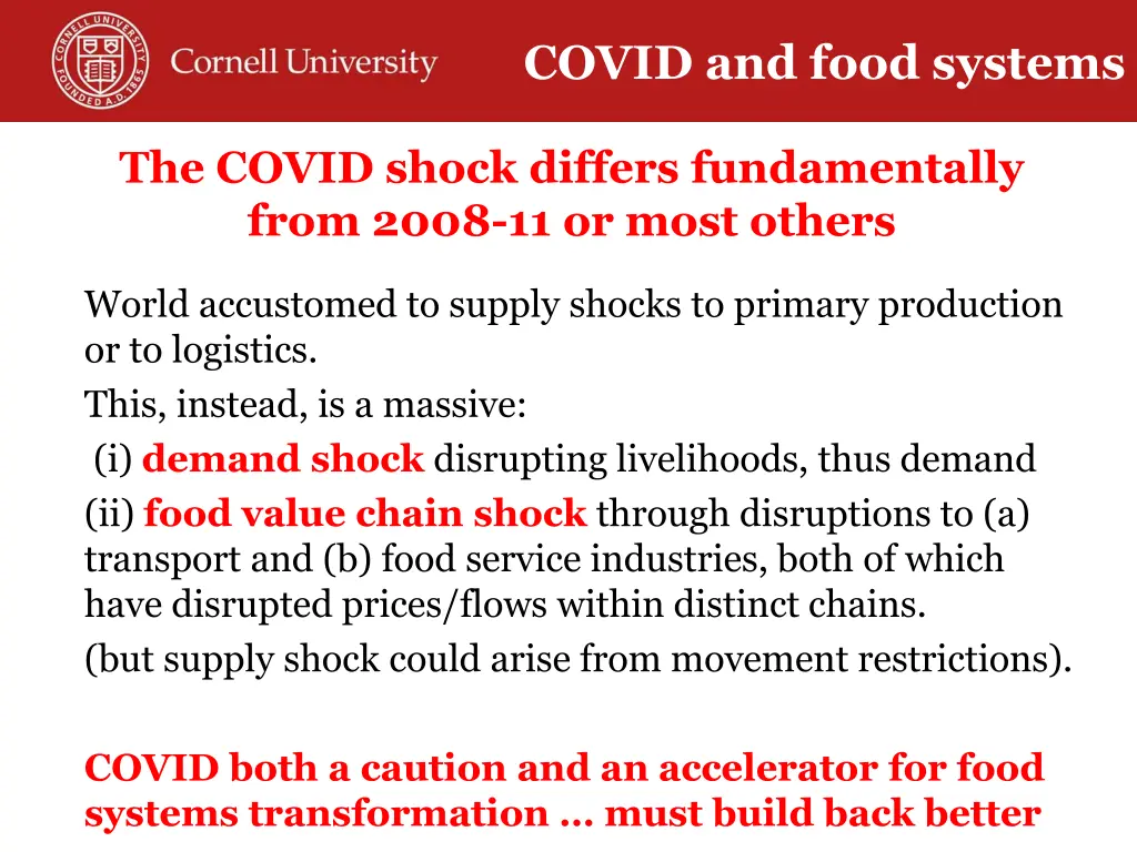 covid and food systems