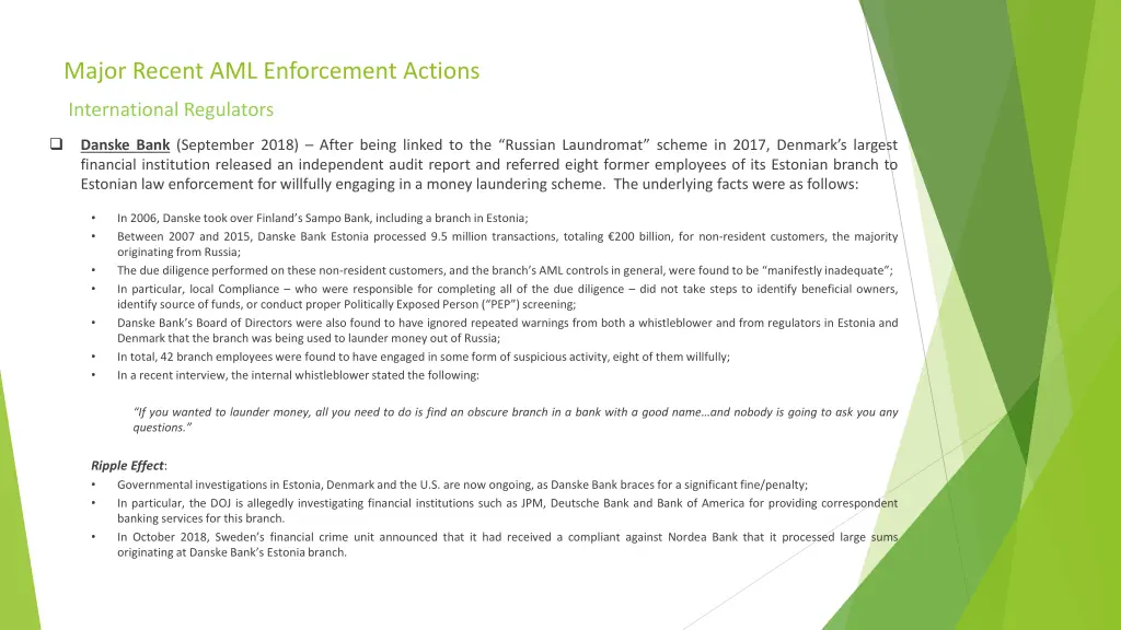 major recent aml enforcement actions 3