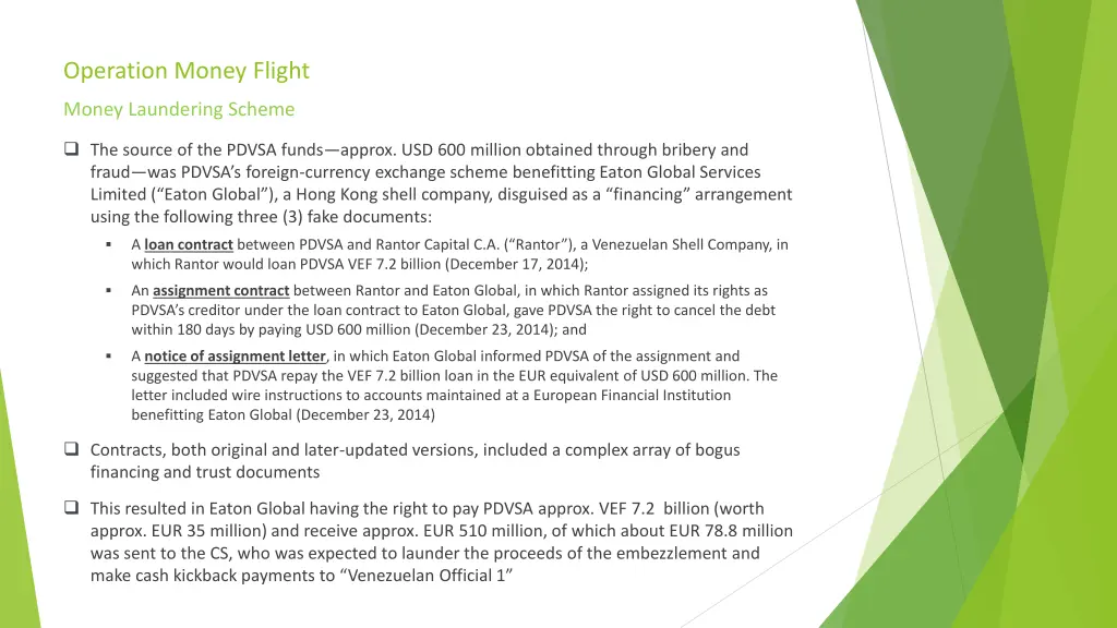 operation money flight