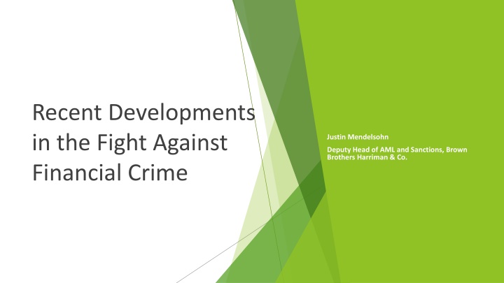 recent developments in the fight against