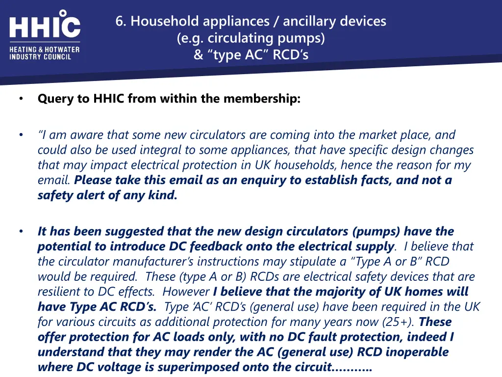 6 household appliances ancillary devices