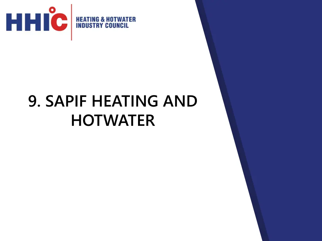 9 sapif heating and hotwater