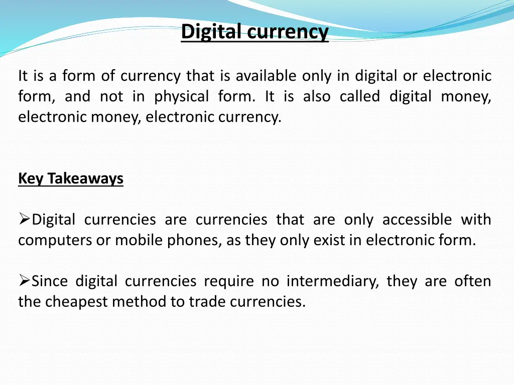 digital currency