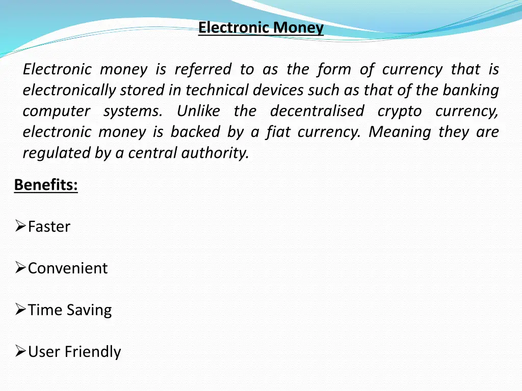 electronic money