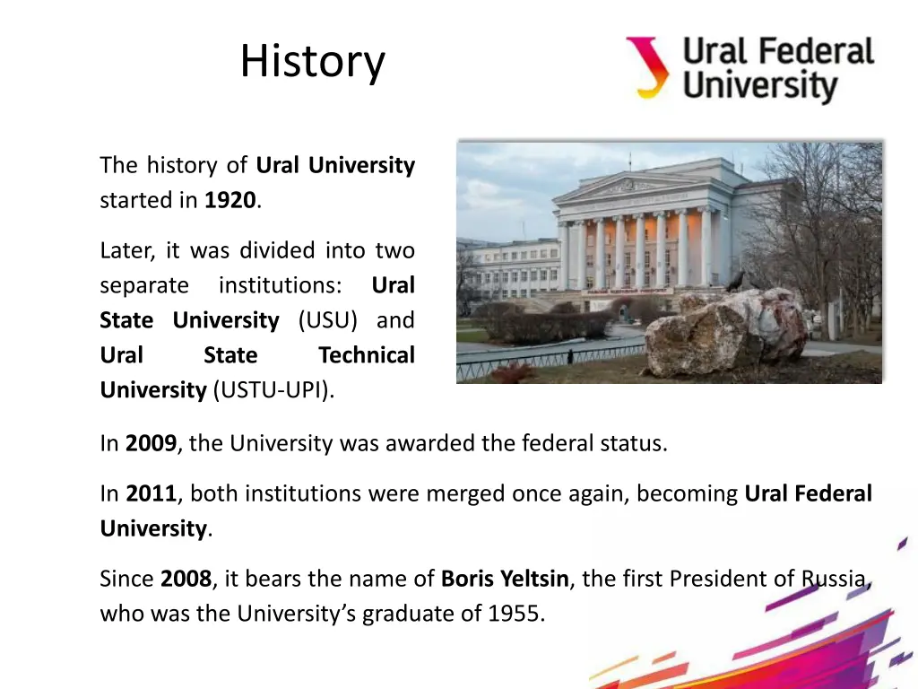 history